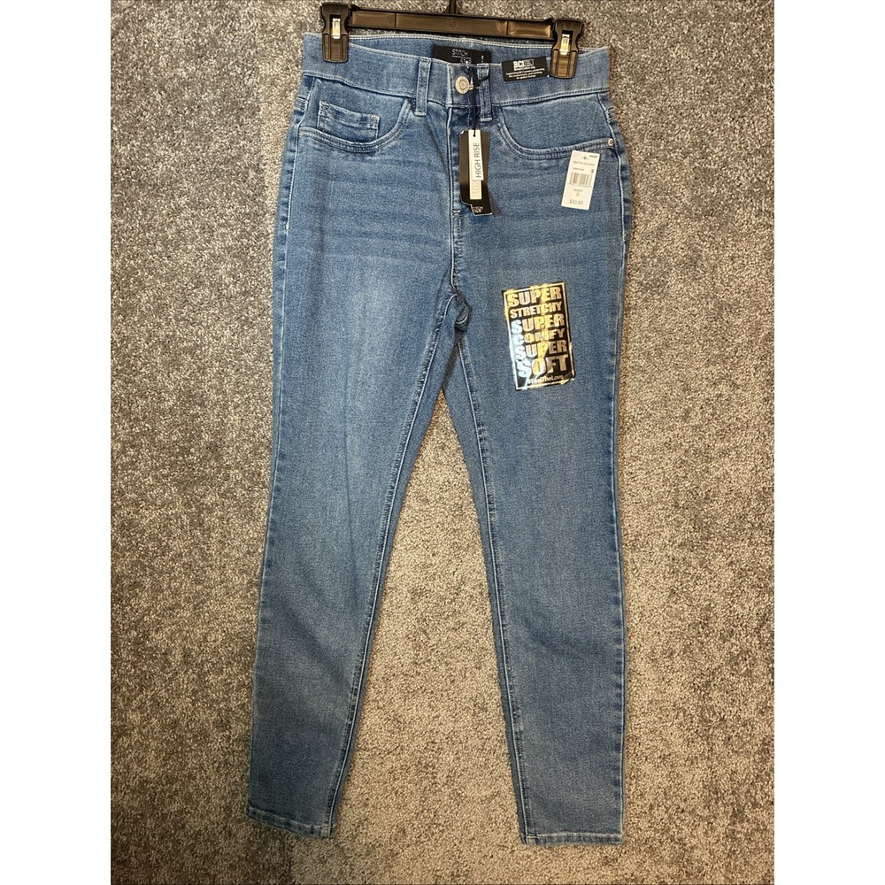 Stitch Star Women's Blue Jeans Size Small High Rise Ankle Skinny